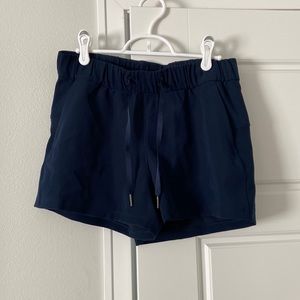 Lululemon On the Fly Navy Shorts Size 6